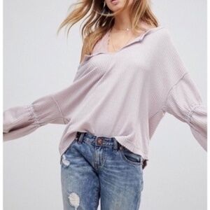 We The Free Dahlia bell sleeve thermal top // 2021